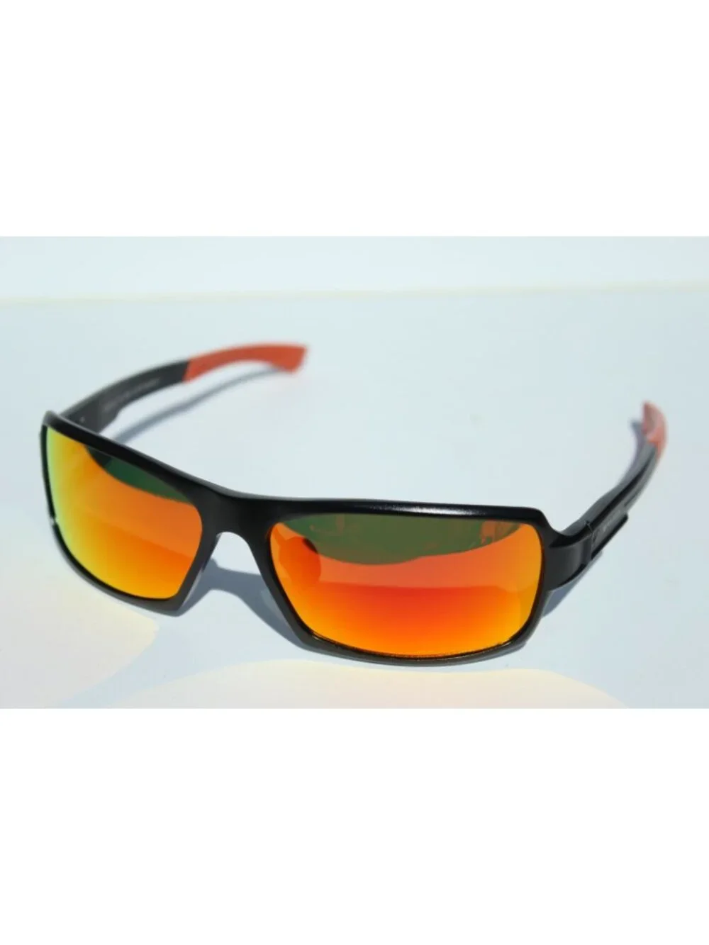 BREED Cosmos POLARIZED Sunglasses Black/Orange Red Mirror NEW $195 BSG013BK